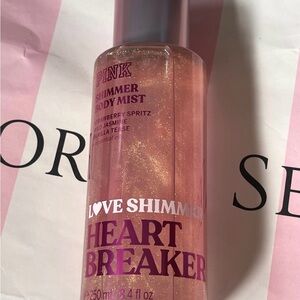 PINK Victoria's Secret Shimmer Body Mist - Pink and Gold